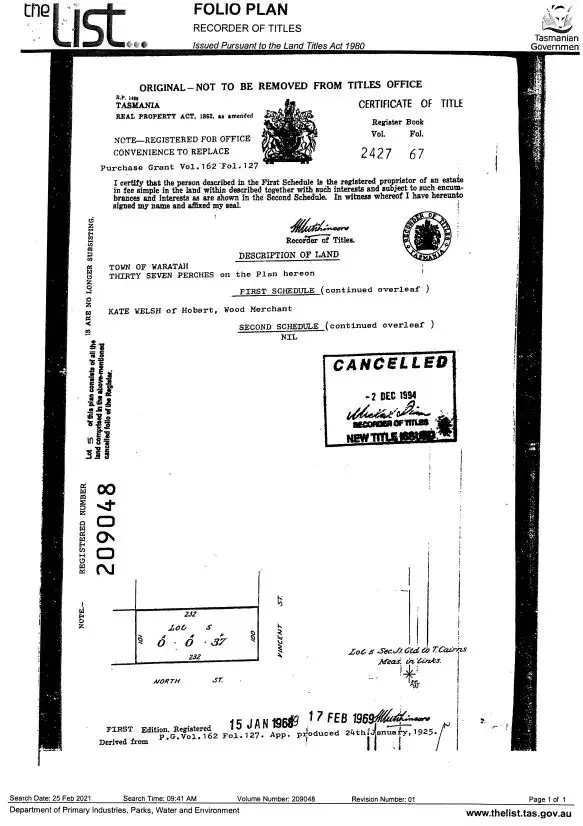 Third view of Homely land listing, PID 2950878 9 Vincent Street, Waratah TAS 7321