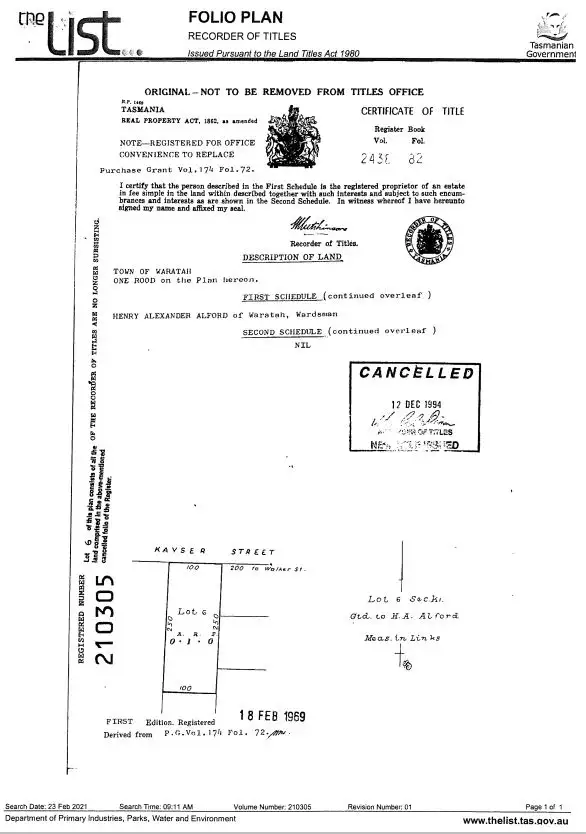 Second view of Homely land listing, PID 6997470 Kayser Street, Waratah TAS 7321