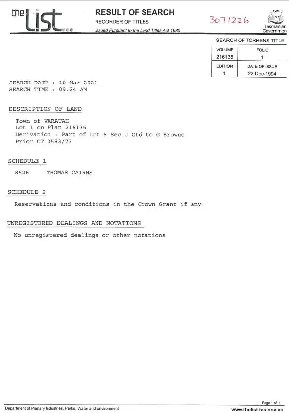 Third view of Homely land listing, PID 3071226 2 Walker Street, Waratah TAS 7321