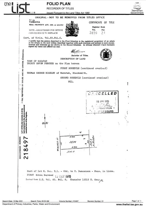 Fourth view of Homely land listing, PID 3255623 7 Walker Street, Waratah TAS 7321