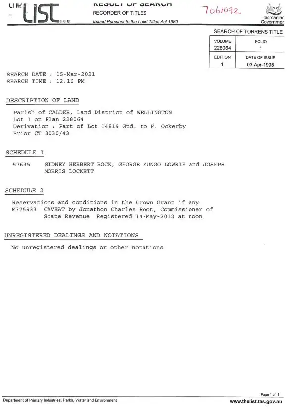 Second view of Homely land listing, PID 7061092 Oldina Road, Oldina TAS 7325