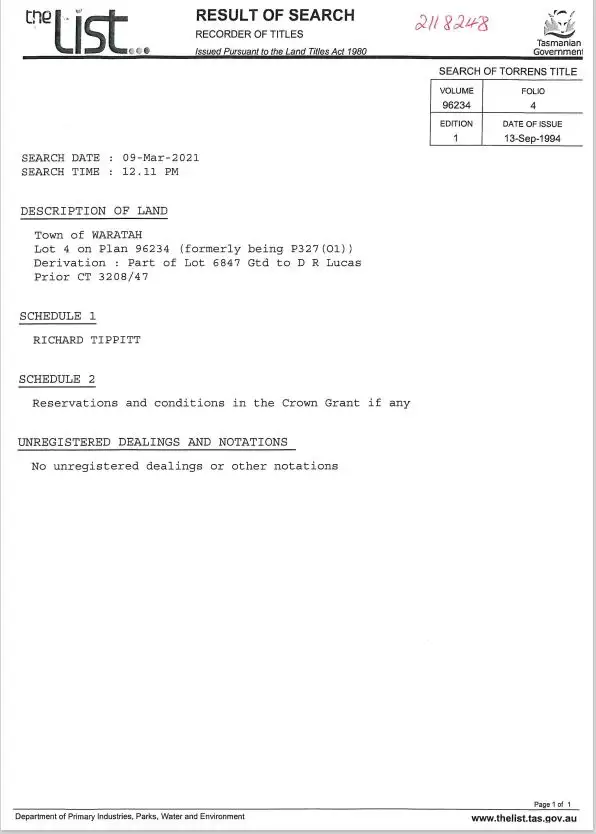 Second view of Homely land listing, PID 2118248 Camp Road, Waratah TAS 7321