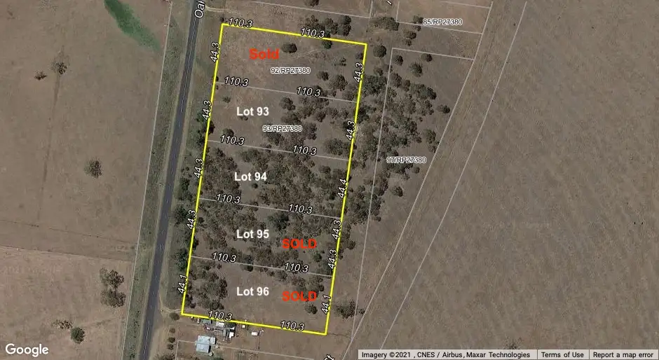 Main view of Homely land listing, LOT 93 & 94 Oakey Cooyar Road, Rosalie Plains QLD 4401