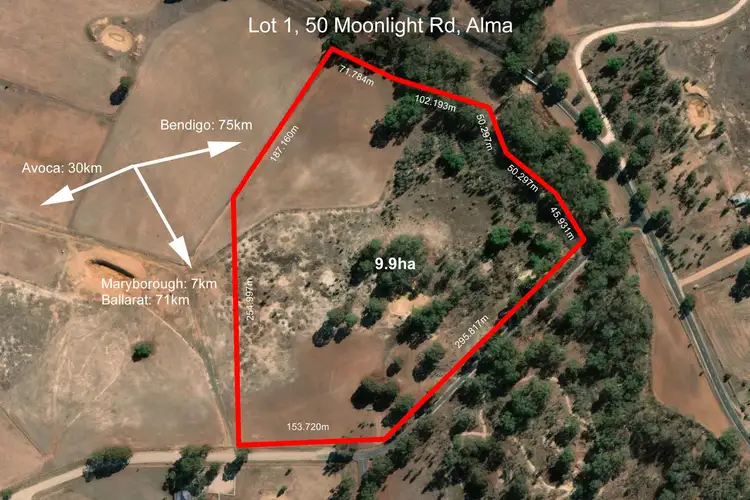 Second view of Homely land listing, LOT 1/50 Alma-Moonlight Road, Alma VIC 3465