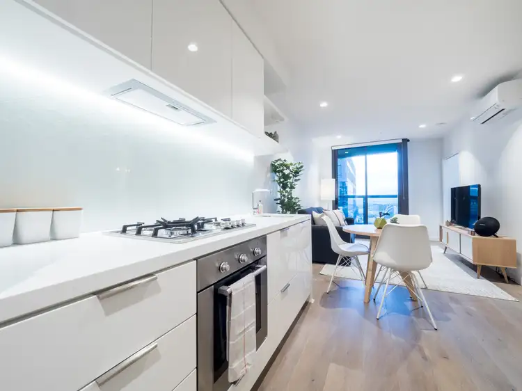 Main view of Homely apartment listing, 3304/285 La Trobe Street, Melbourne VIC 3000