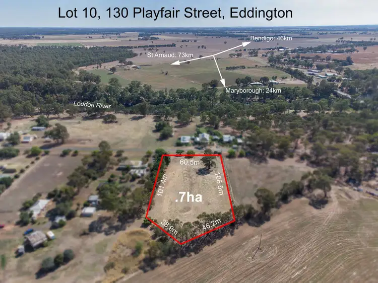 Main view of Homely land listing, CA 10 130 Playfair Street, Eddington VIC 3472