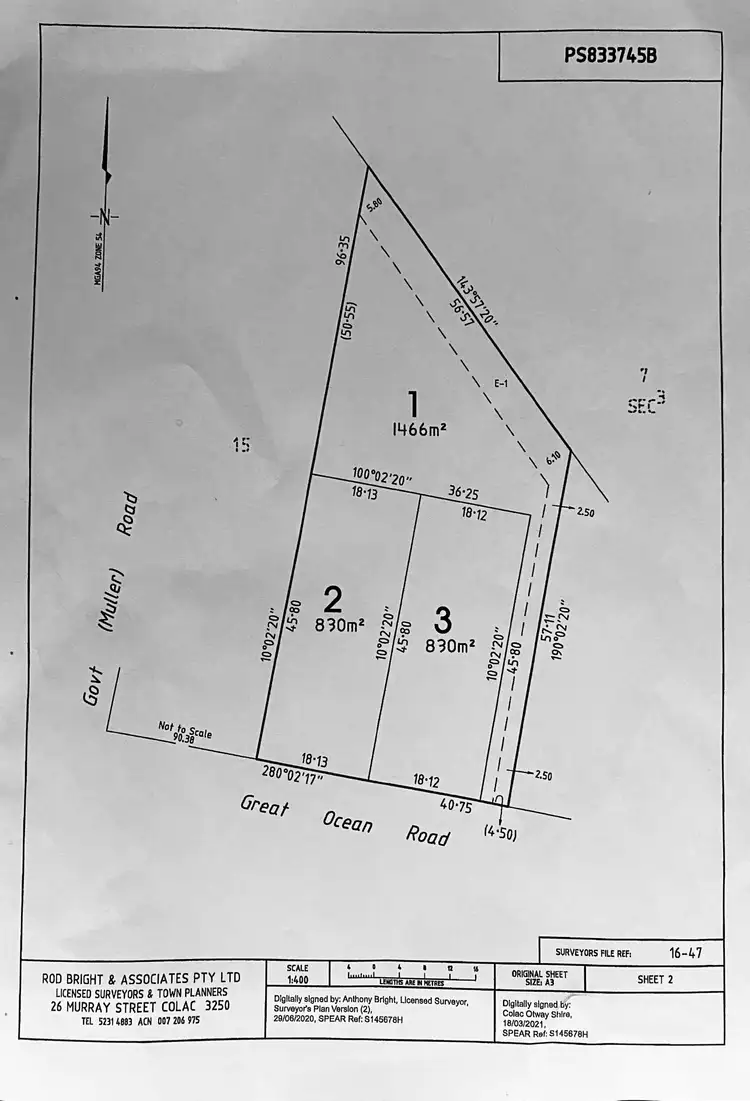 LOT 3/9 - 11 GREAT OCEAN ROAD, Skenes Creek VIC 3233