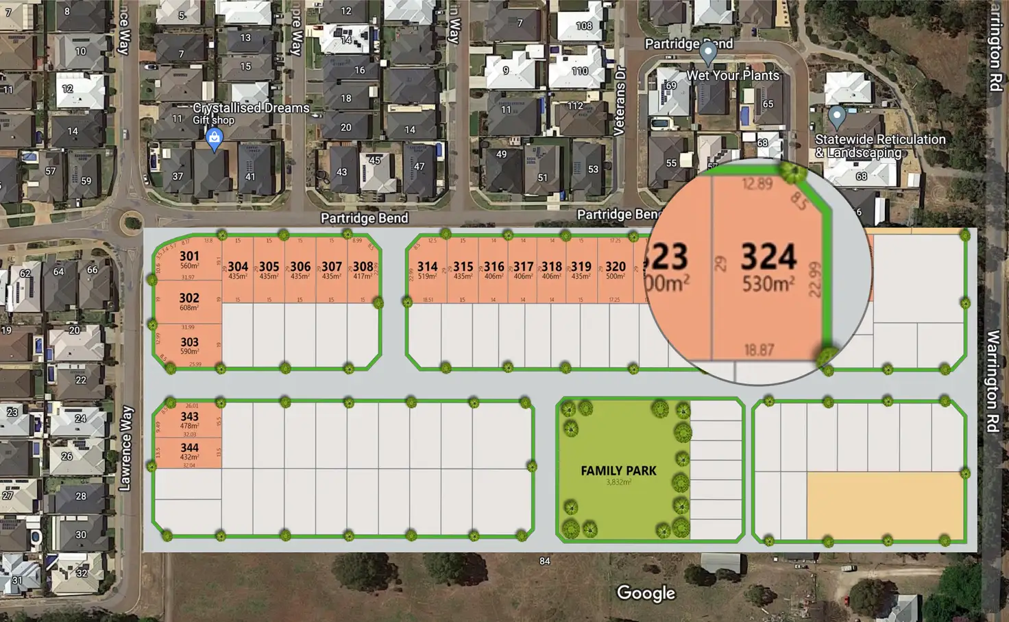 Main view of Homely land listing, LOT 324/34 Partridge Bend, Byford WA 6122