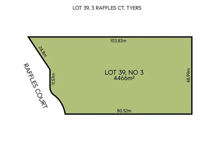 Second view of Homely land listing, 3 (Lot 39) Raffles Court, Tyers VIC 3844