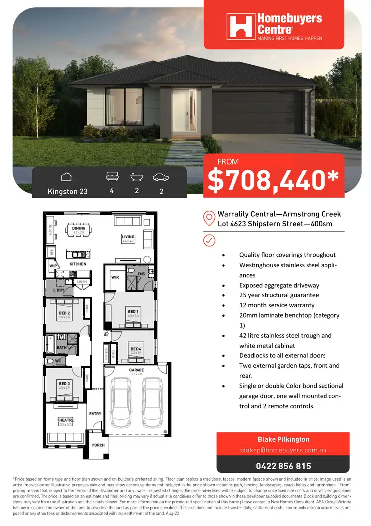 Second view of Homely land listing, 29 Shipstern Street, Armstrong Creek VIC 3217