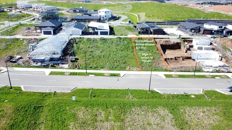 Main view of Homely land listing, 143 Sculthorpe Avenue, Whitlam ACT 2611