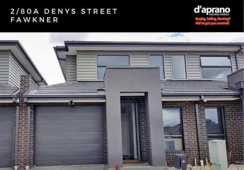Main view of Homely townhouse listing, 2/80A Denys Street, Fawkner VIC 3060
