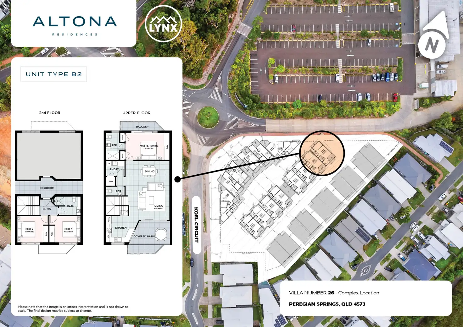 Main view of Homely villa listing, 26/1 Ridgeview Drive, Peregian Springs QLD 4573