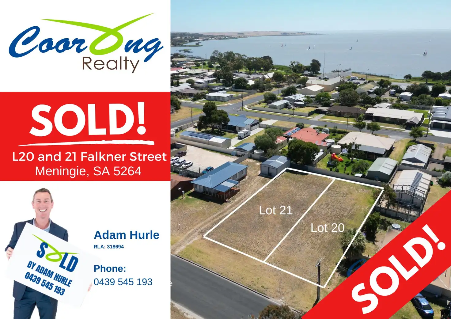 Main view of Homely land listing, 5-7 Falkner Street, Meningie SA 5264