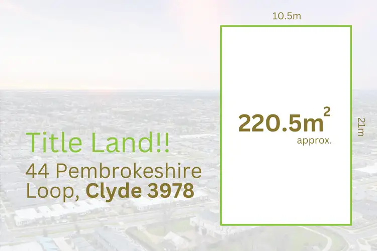 44 Pembrookeshire Loop, Clyde VIC 3978