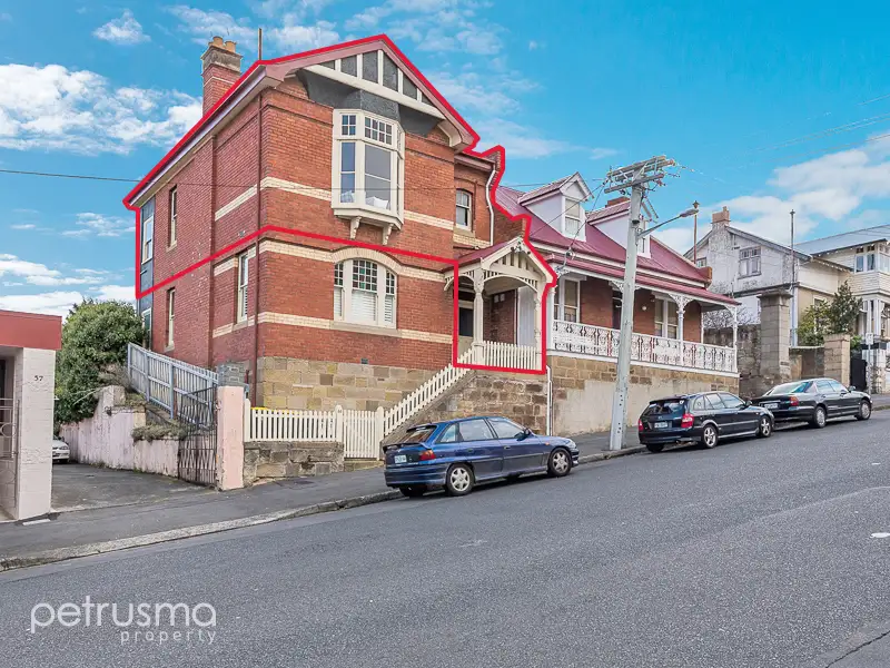 Main view of Homely unit listing, 2/55 Patrick Street, Hobart TAS 7000