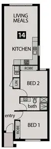 Main view of Homely unit listing, 14/190 The Boulevard, Thomastown VIC 3074