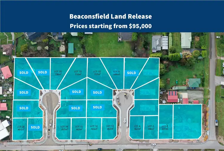 Main view of Homely land listing, Lots 2 -26 Payne St, Coultman Crt, Vulcan Cls,, Beaconsfield TAS 7270
