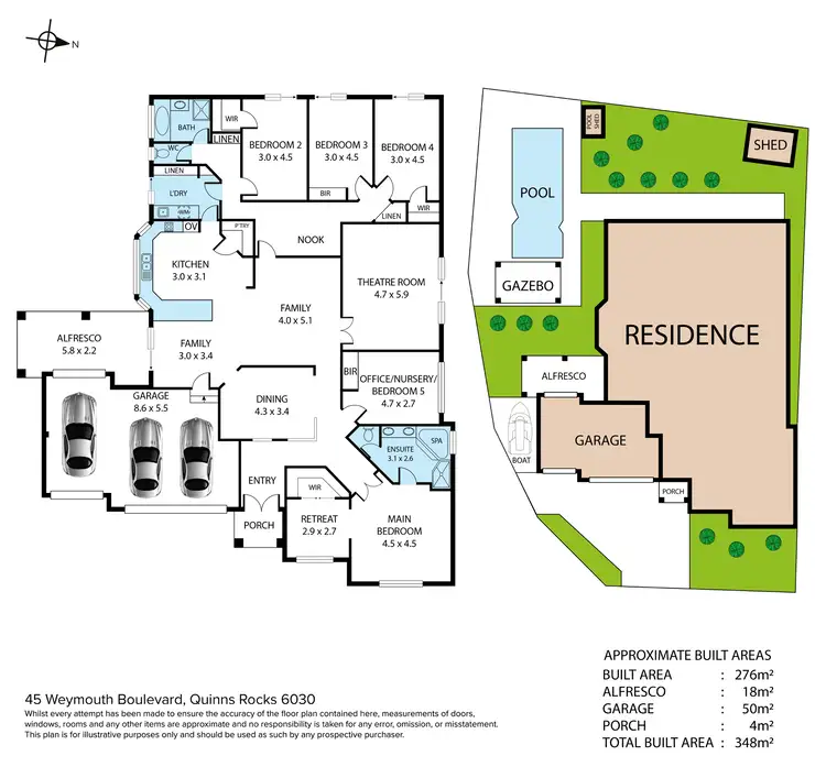 Fourth view of Homely house listing, 45 Weymouth Boulevard, Quinns Rocks WA 6030