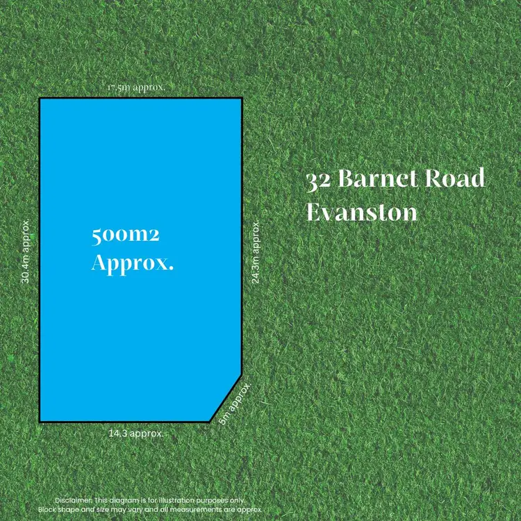 Main view of Homely land listing, 32 Barnet Road, Evanston SA 5116