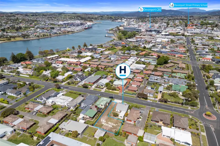 Main view of Homely land listing, 14a Nicholls Street, Devonport TAS 7310