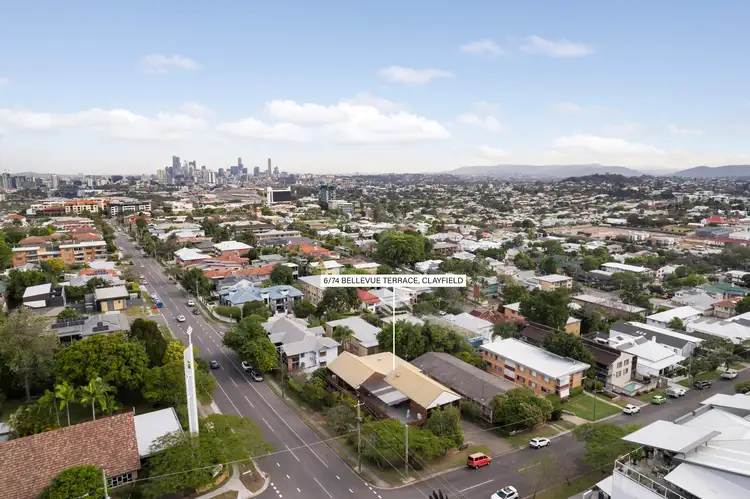 Second view of Homely apartment listing, 6/74 Bellevue Terrace, Clayfield QLD 4011