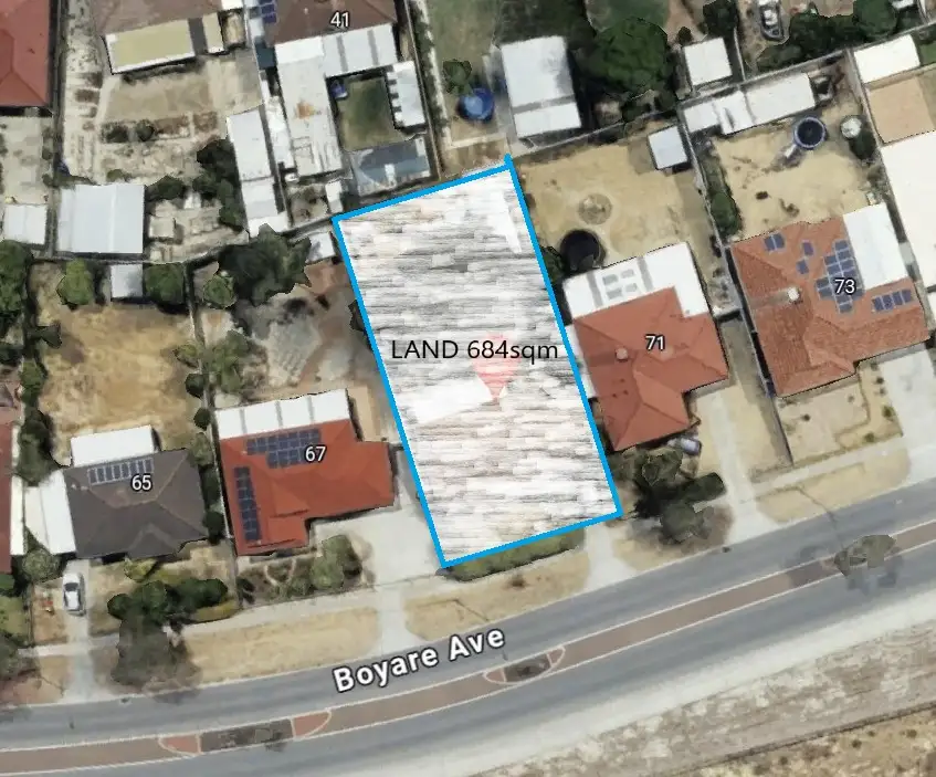 Main view of Homely land listing, 69 Boyare Avenue, Mirrabooka WA 6061