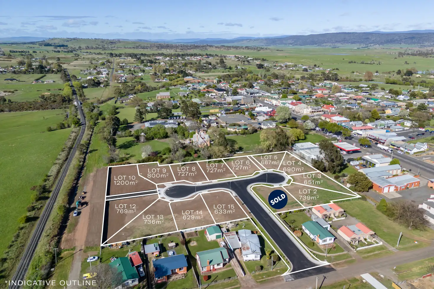 Main view of Homely land listing, Lot 2-15 Observatory Close, Campbell Town TAS 7210