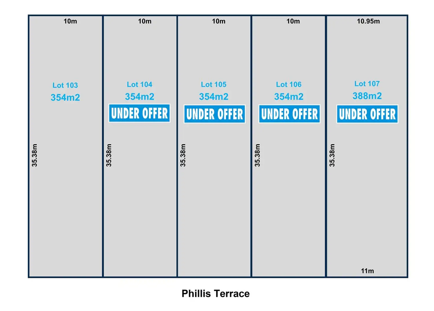Main view of Homely land listing, 103 - 107 Phillis Terrace, Peterhead SA 5016