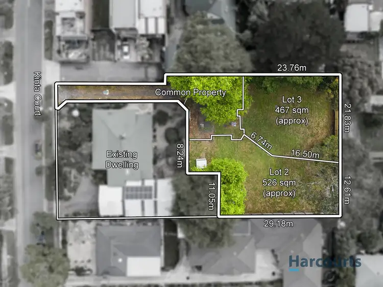 Main view of Homely land listing, Lot 2 & 3/1 Kinta court, Croydon North VIC 3136
