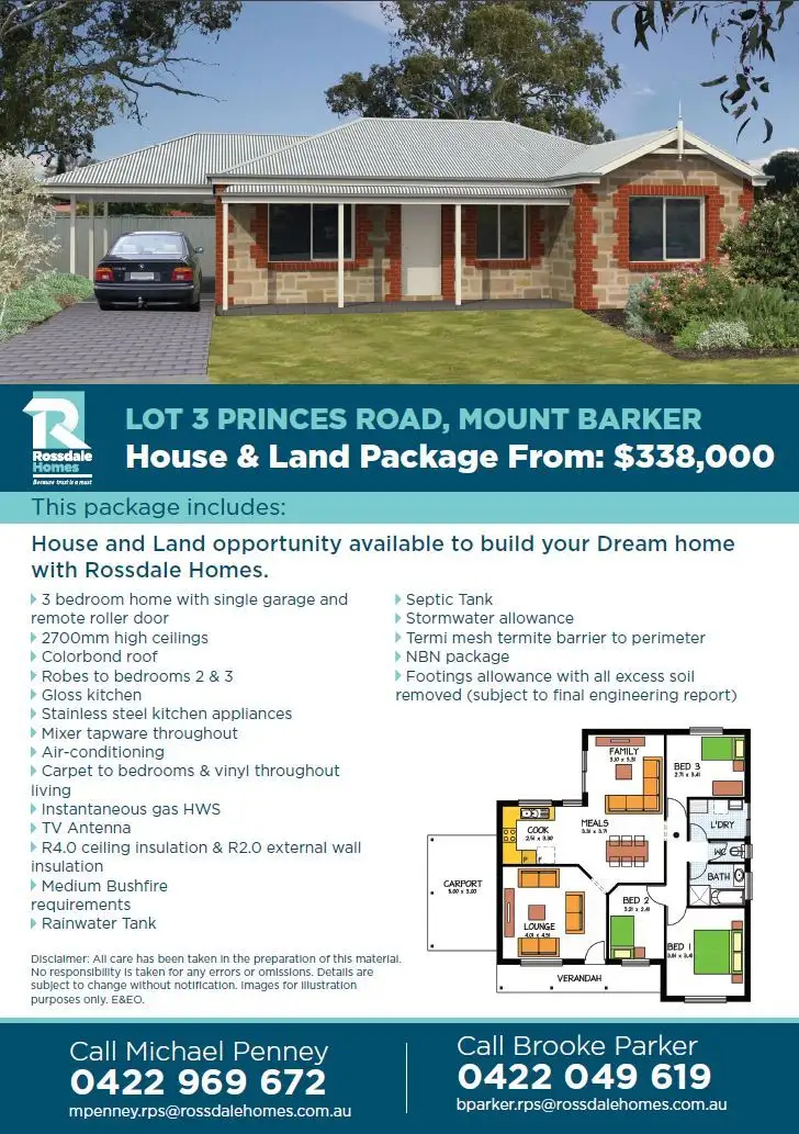 Second view of Homely land listing, 3 Princes Road, Mount Barker SA 5251