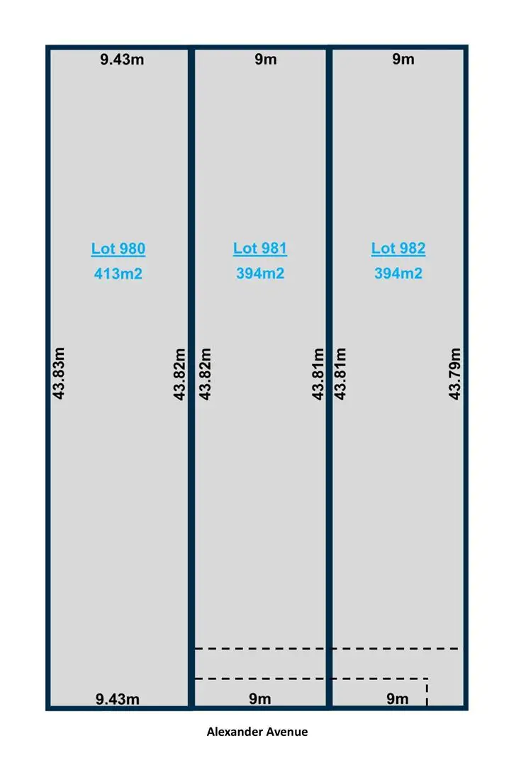 Main view of Homely land listing, Lt 980-982 Alexander Avenue, Campbelltown SA 5074