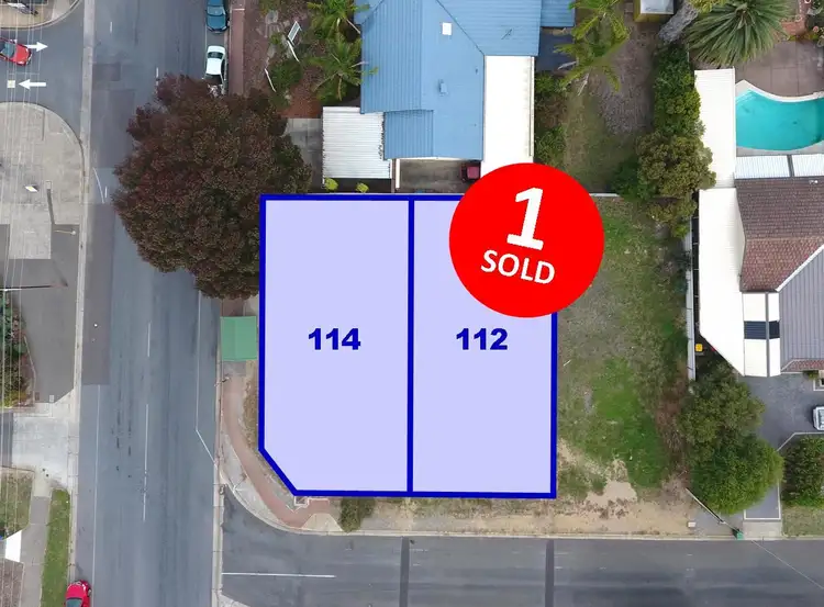 Main view of Homely land listing, 112 & 114 Ridgway Drive, Flagstaff Hill SA 5159
