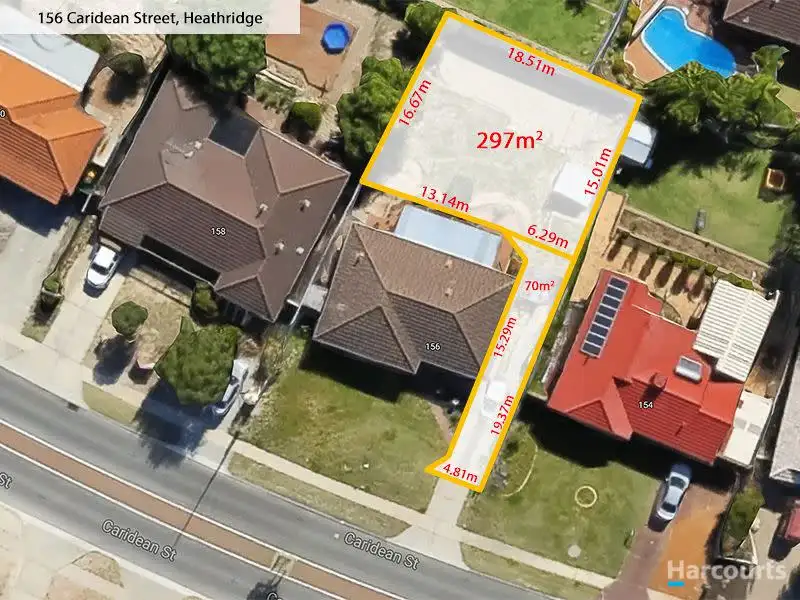 Main view of Homely land listing, Prp Lot 2/156 Caridean Street, Heathridge WA 6027