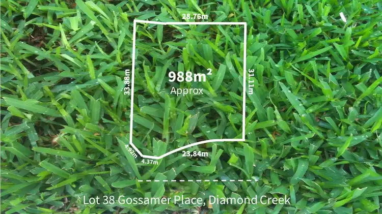 Main view of Homely land listing, Lot 38 Gossamer Place, Diamond Creek VIC 3089