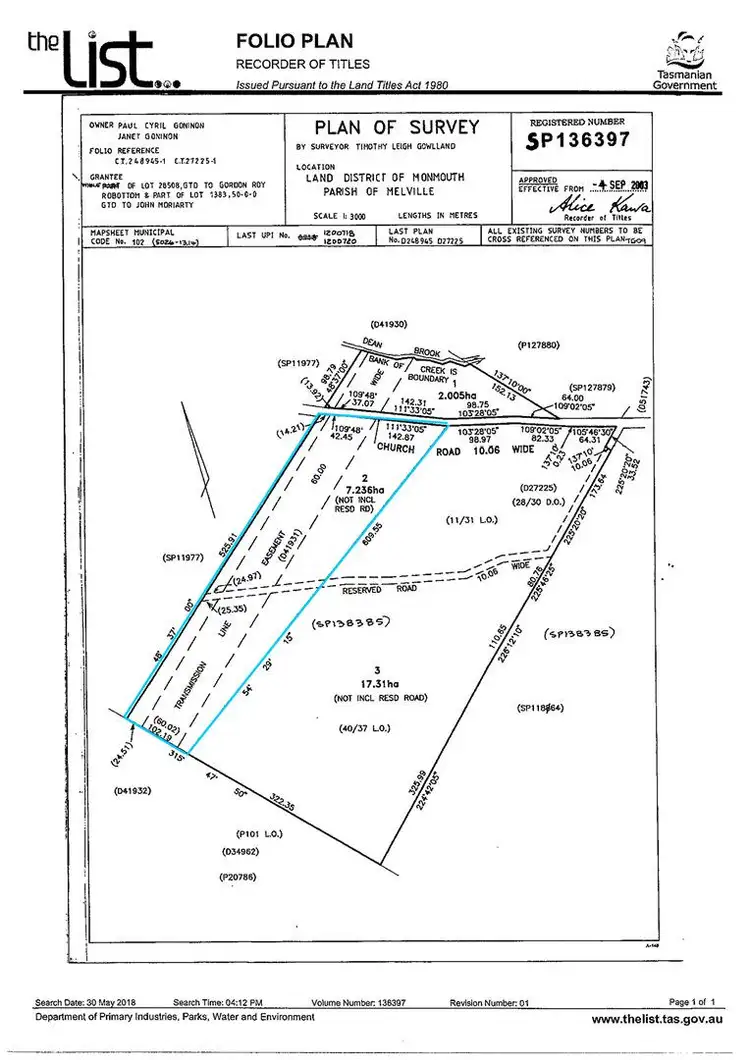 Third view of Homely land listing, 195 Church Road, Dromedary TAS 7030