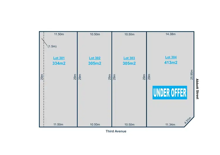 Main view of Homely land listing, Lots 301 - 304 Third Ave, Klemzig SA 5087