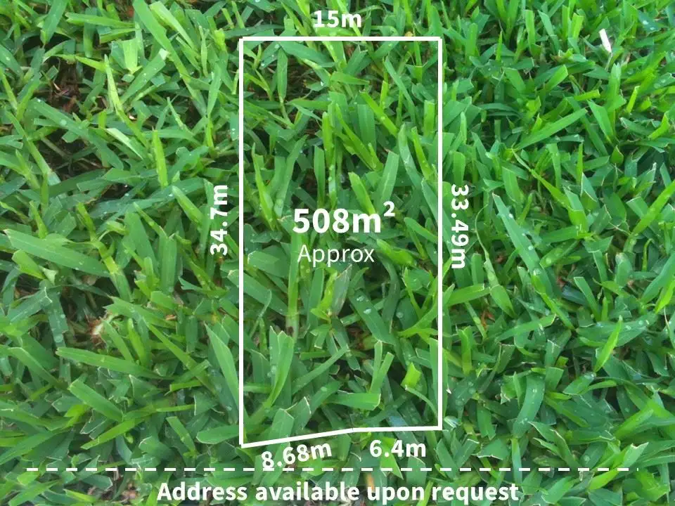 Main view of Homely land listing, Address available on request