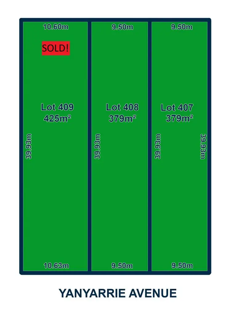 Lot 407, 408 and 409 Yanyarrie Avenue, Edwardstown SA 5039