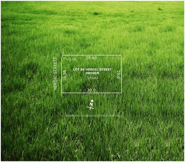 Main view of Homely land listing, Lot 88 Heroic Street, Drouin VIC 3818
