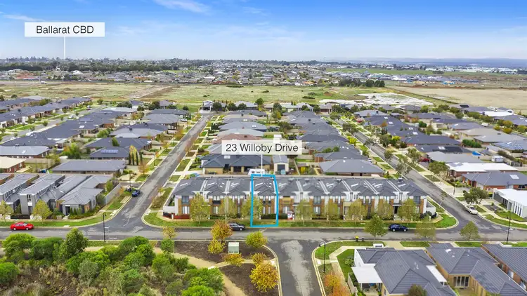 Second view of Homely townhouse listing, 23 Willoby Drive, Alfredton VIC 3350