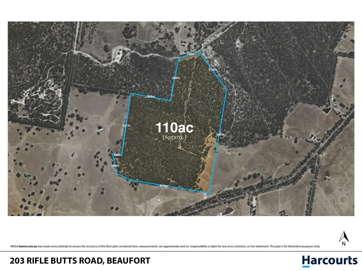 Main view of Homely land listing, 203 Rifle Butts Road, Beaufort VIC 3373