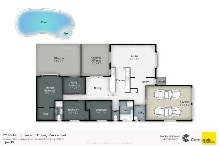 Second view of Homely house listing, 22 Peter Thomson Drive, Parkwood QLD 4214