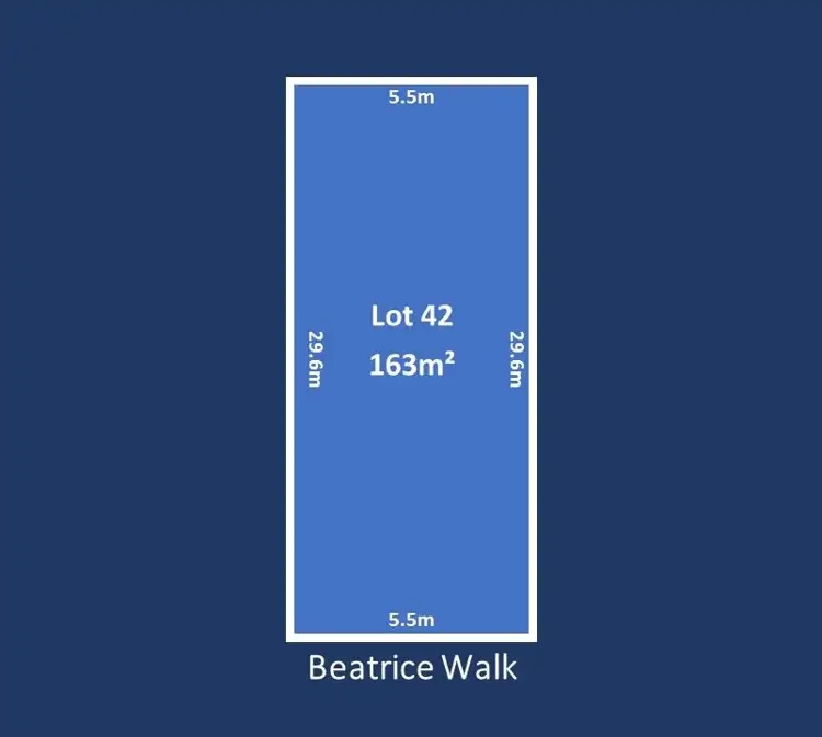 Main view of Homely land listing, Lot 42 Beatrice Walk, Mansfield Park SA 5012