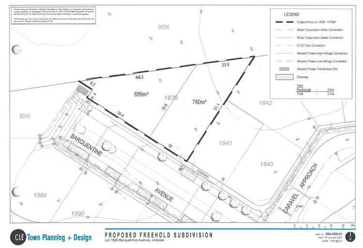 Second view of Homely land listing, Pro Lot 1, LOT Lot 1, Lot 1839 Barquentine Avenue, Jindalee WA 6036