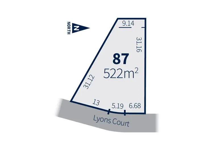Main view of Homely land listing, (Lot 87) 6 Lyons Court, Horsham VIC 3400