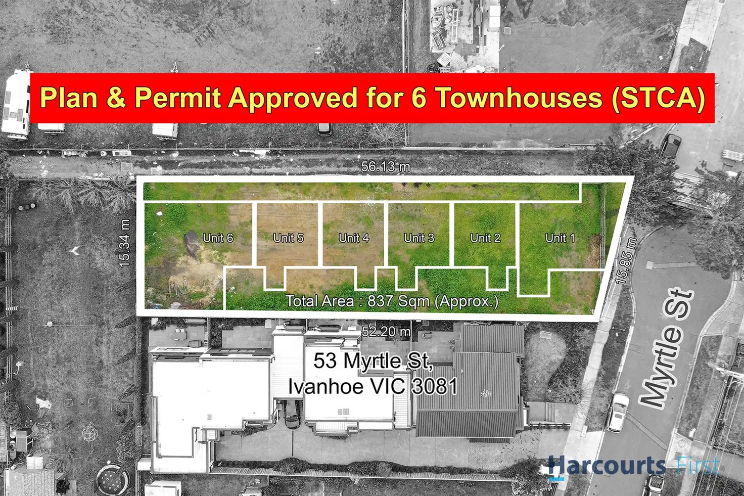 Main view of Homely land listing, U2&3/53 Myrtle Street, Ivanhoe VIC 3079