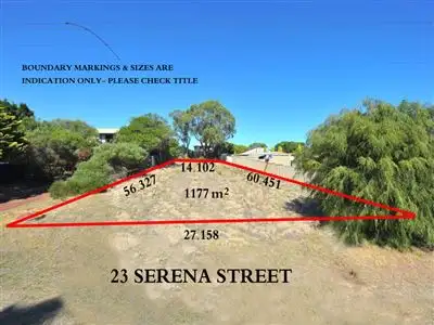 Main view of Homely land listing, 23 Serena Street, Falcon WA 6210