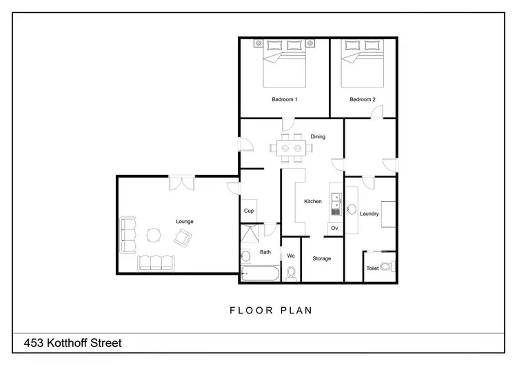 Second view of Homely house listing, 453 Kotthoff Street, Lavington NSW 2641
