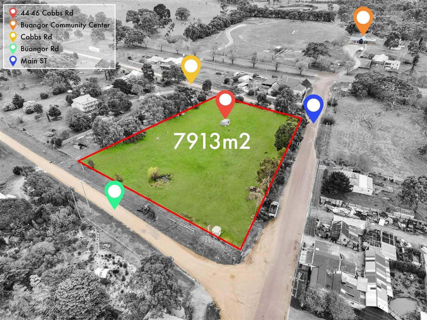 Main view of Homely land listing, 44-46 Cobbs Rd, Buangor VIC 3375